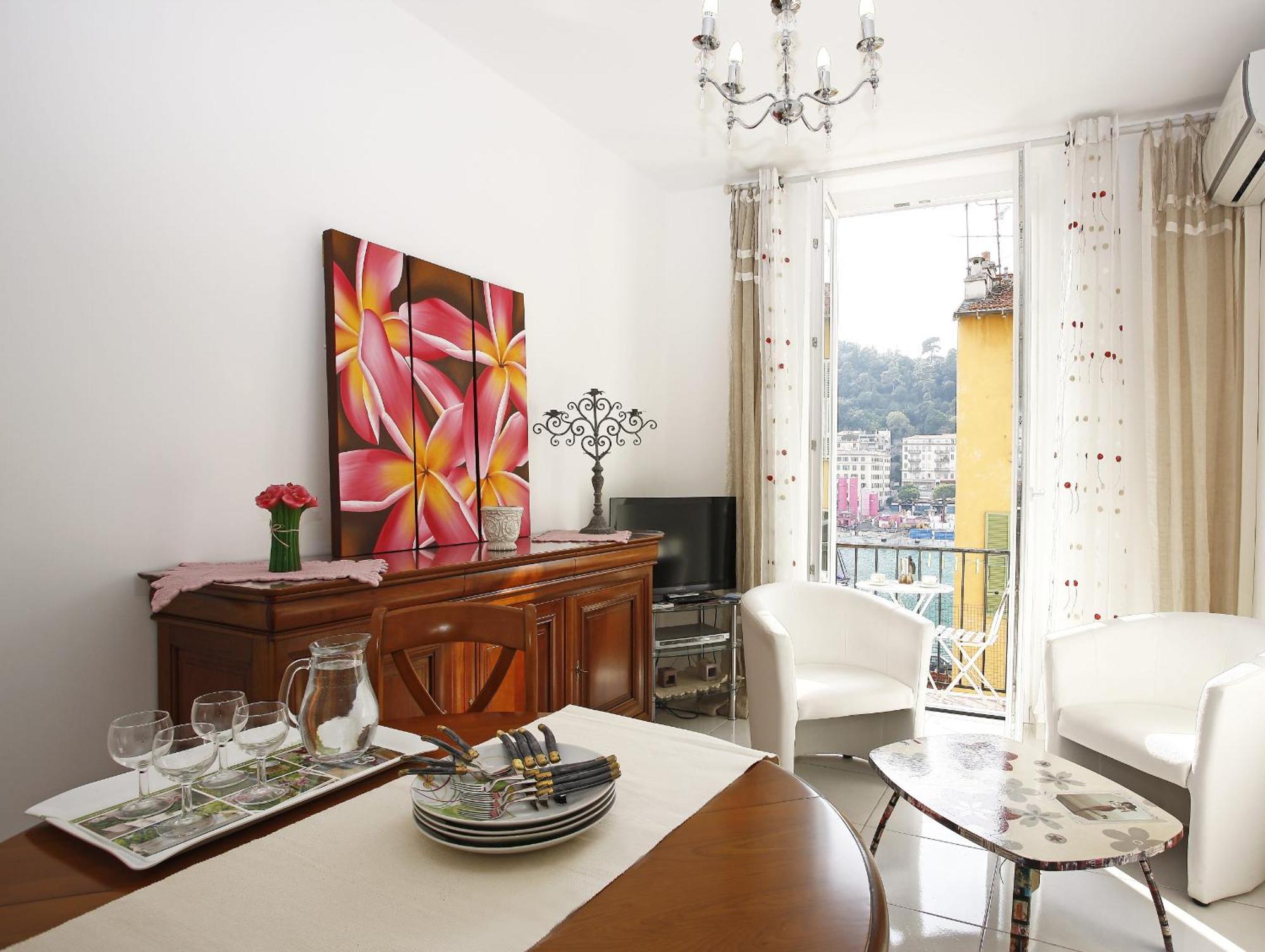 Aigue-Marine - Superbe Appartement Vue Mer 4 Personnes Au Port De Nizza Kültér fotó